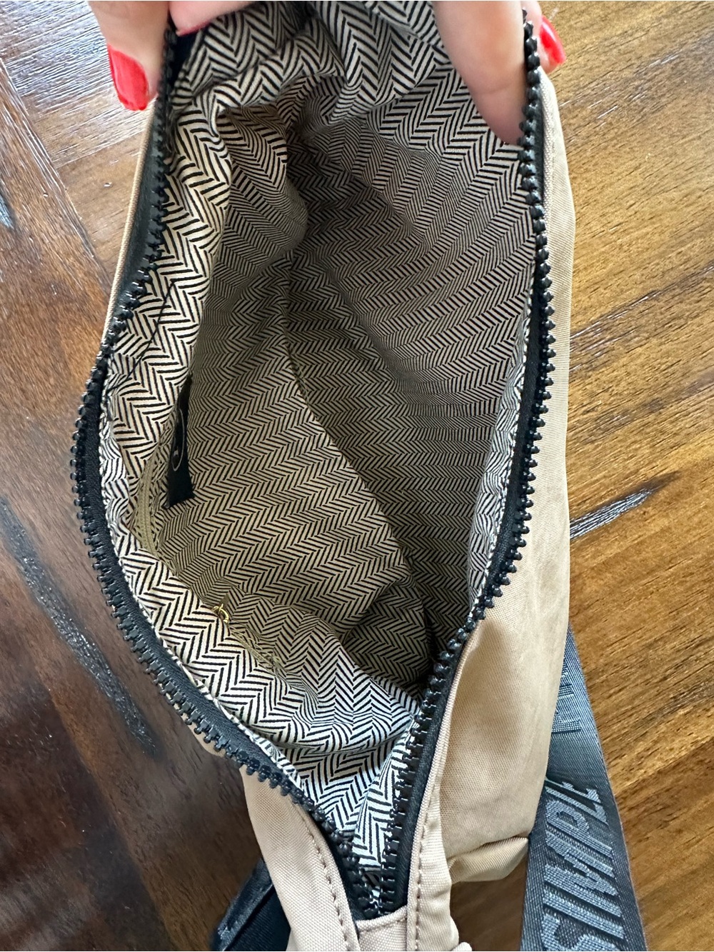 Pretty Simple Taupe Cross Body Bag - Picture 7 of 7
